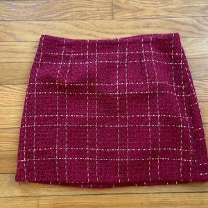 Red and gold skirt